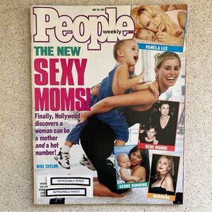 THE NEW SEXY MOMS NIKI TAYLOR Madonna People Magazine May 26 1997 Address Label